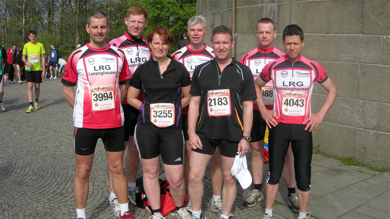 Die Läuferinnen und Läufer der LRG Lenzinghausen