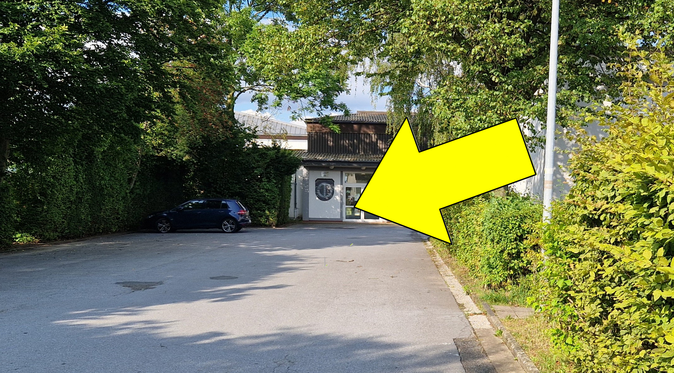 Eingang am Bürgerbegegnungszentrum